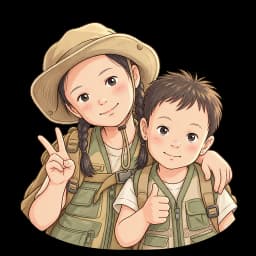 The two little explorers of Ateyata Kids